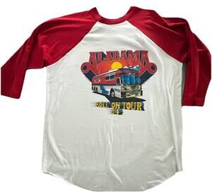 Vintage 1984 Alabama Roll On Tour Concert Merch shirt New, single stitch XL